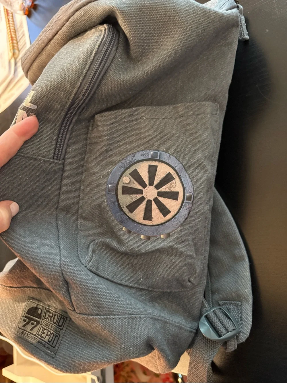 Star Wars Industrial Automaton official Disney Park droid depot backpack in gray